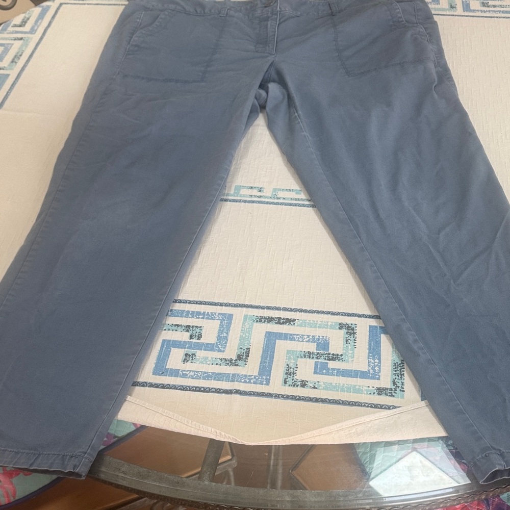 Blue Casual Pants